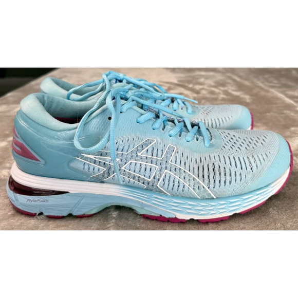 ASICS Gel Kayano 25 Blue Magenta Running Athletic Shoes Womens 8.5 1012A026 - Picture 1 of 7